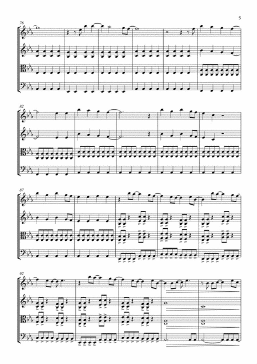 A Favor House Atlantic String Quartet scores gallery preview page 5