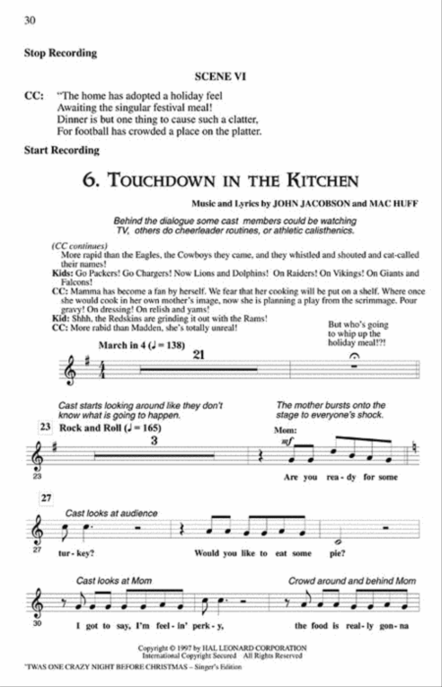 'Twas One Crazy Night Before Christmas (Musical) Choir scores gallery preview page 6