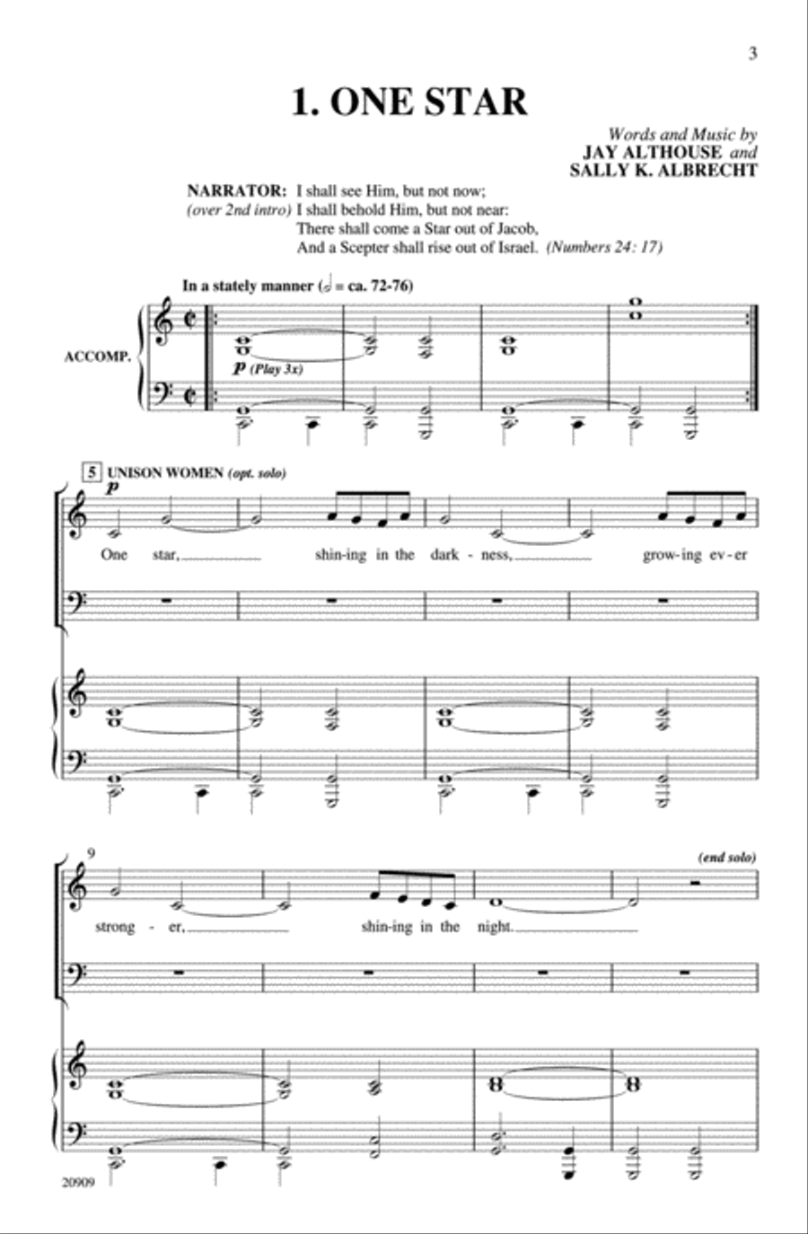 Behold That Star! 4-Part scores gallery preview page 4