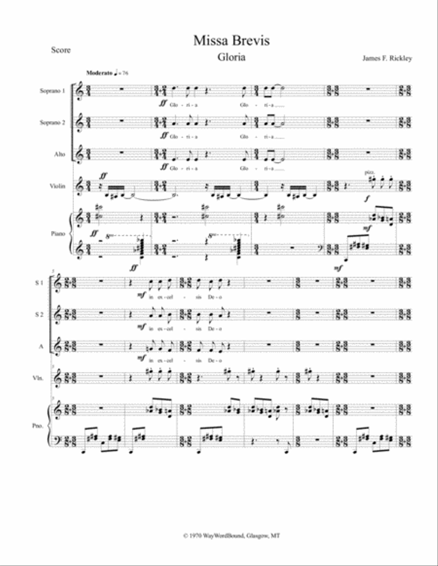 Missa Brevis SSA scores gallery preview page 3
