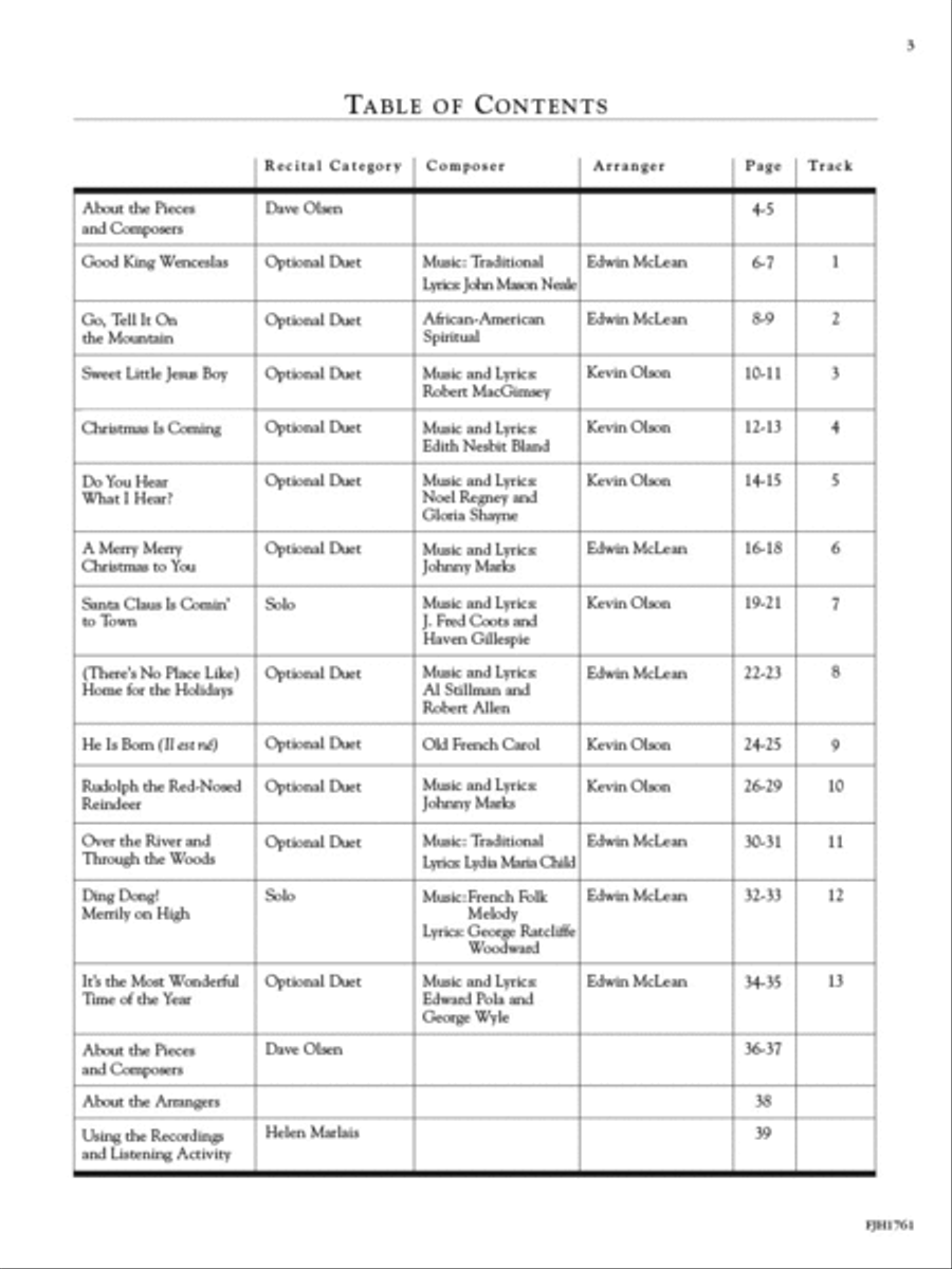 In Recital with Popular Christmas Music, Book 1 Piano Method scores gallery preview page 2