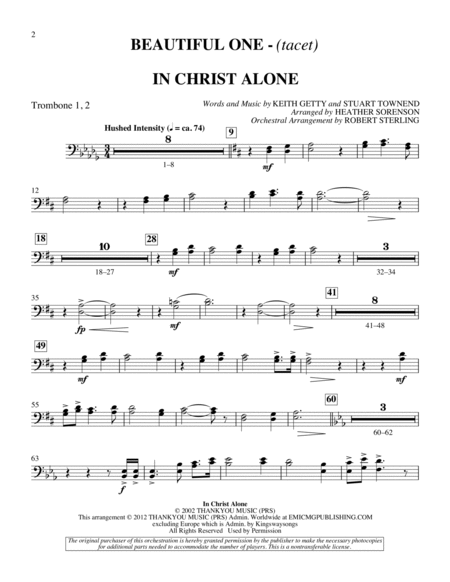The Beautiful Christ (An Easter Celebration Of Grace) - Trombone 1 & 2