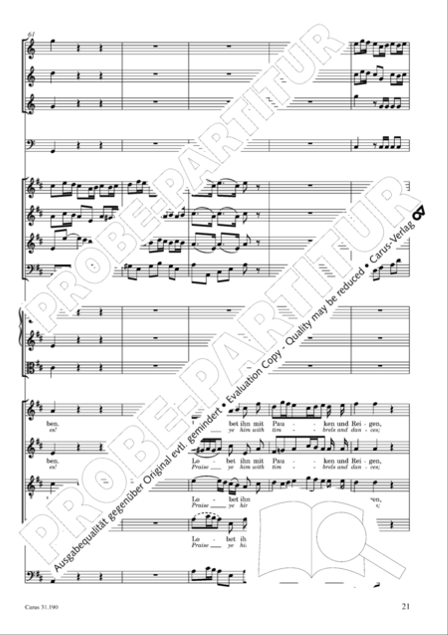 Sing to the Lord a new song (Singet dem Herrn ein neues Lied) ATB scores gallery preview page 22