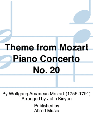 Book cover for Theme from Mozart Piano Concerto No. 20