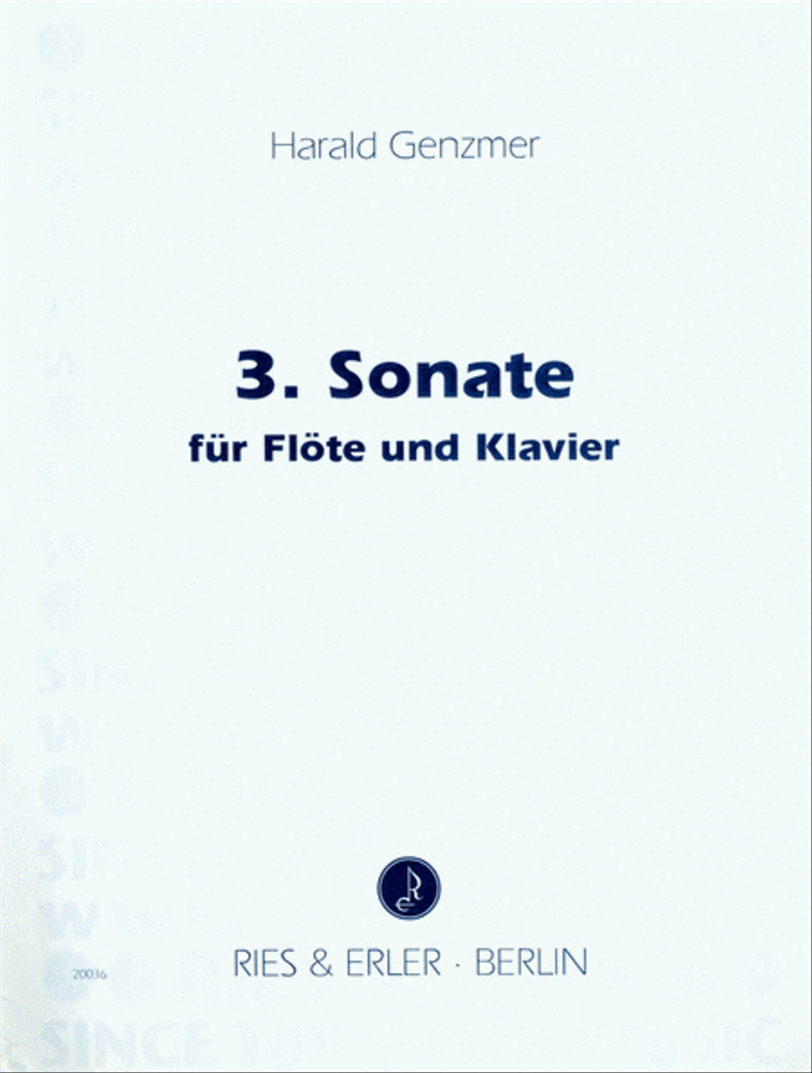 Sonata No. 3 Flute Solo scores gallery preview page 1