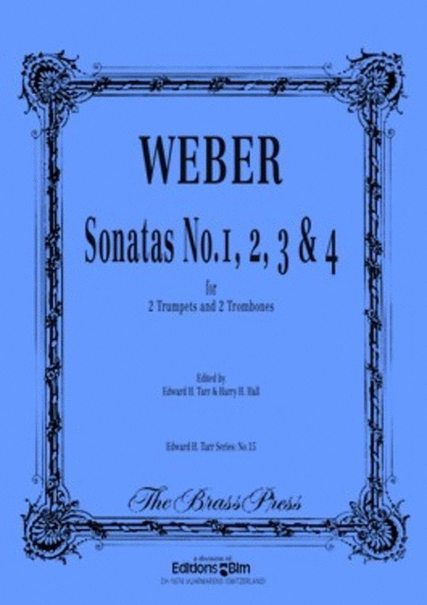 Sonatas Nos 1 To 4 For 2 Tpt 2 Trb