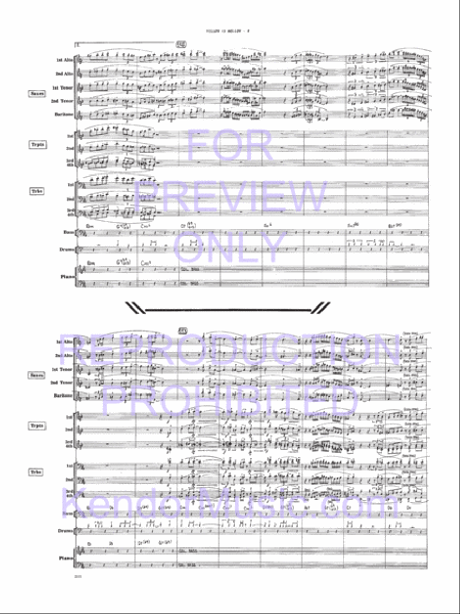Yellow Is Mellow Yellow Is Mellow Jazz Ensemble scores gallery preview page 9