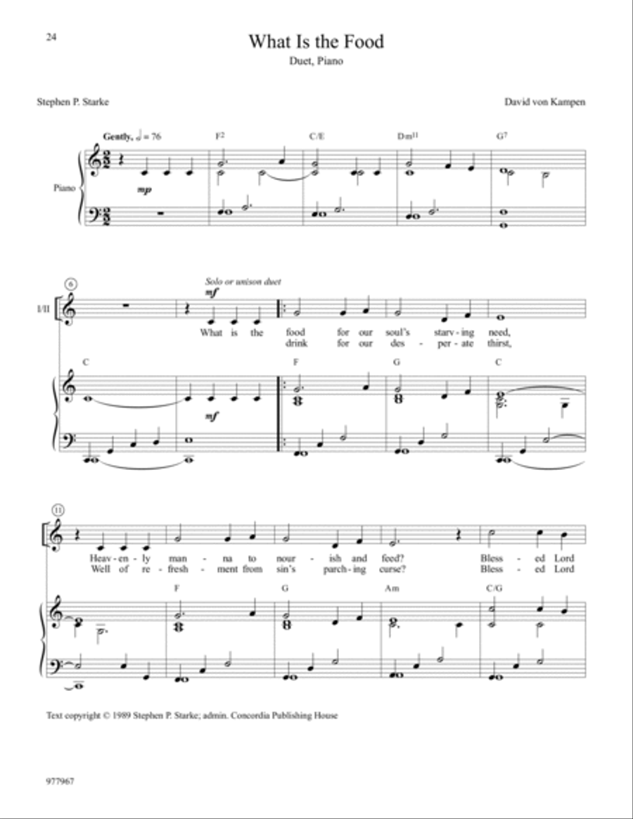 Sacred Solos and Duets Unison Choir scores gallery preview page 7