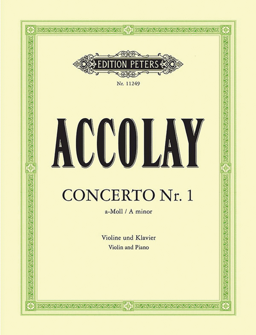 Violin Concerto No. 1 in A minor (Edition for Violin and Piano by the Composer) Violin Solo scores gallery preview page 1