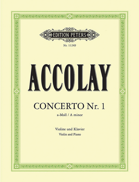 Violin Concerto No. 1 in A minor (Edition for Violin and Piano by the Composer)
