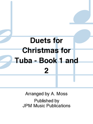 Book cover for Duets for Christmas for Tuba - Book 1 and 2