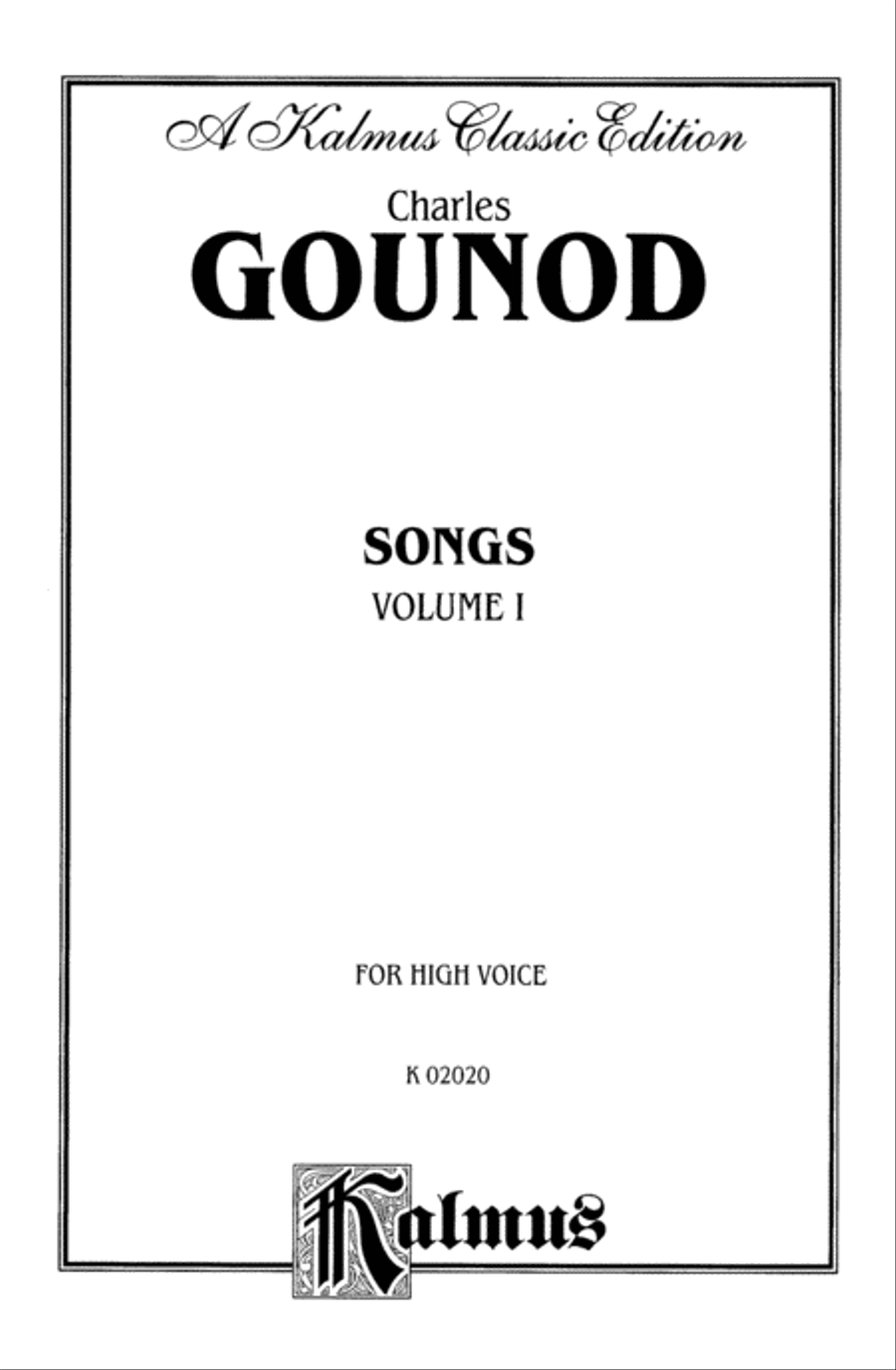 Songs, Volume 1