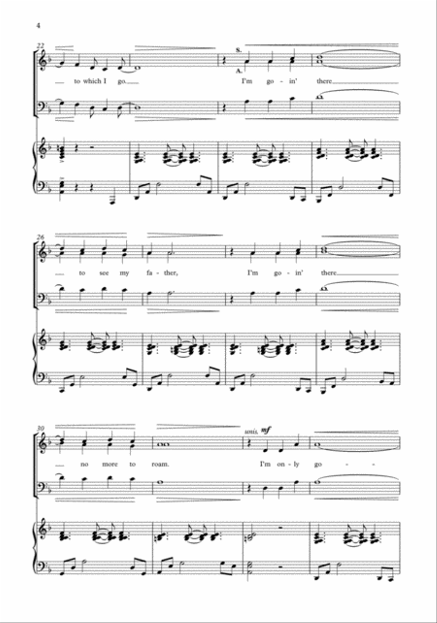 Wayfarin' Stranger Choir scores gallery preview page 4