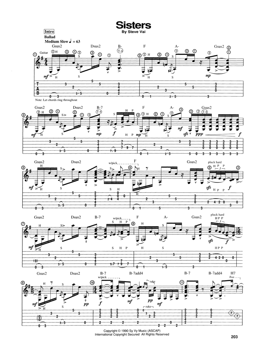 Sisters Sisters Acoustic Guitar scores gallery preview page 1