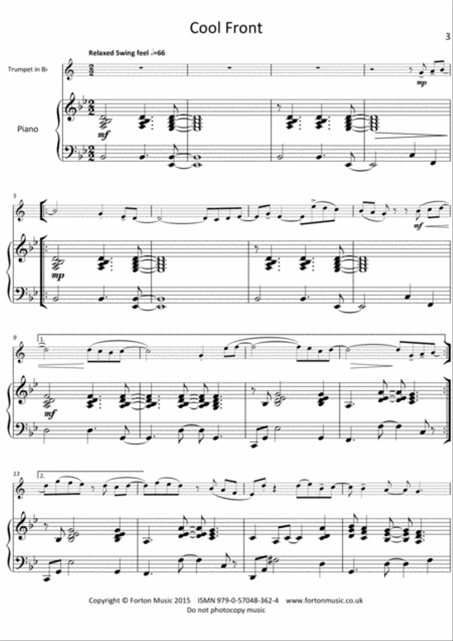 Cool Pieces Trumpet scores gallery preview page 3