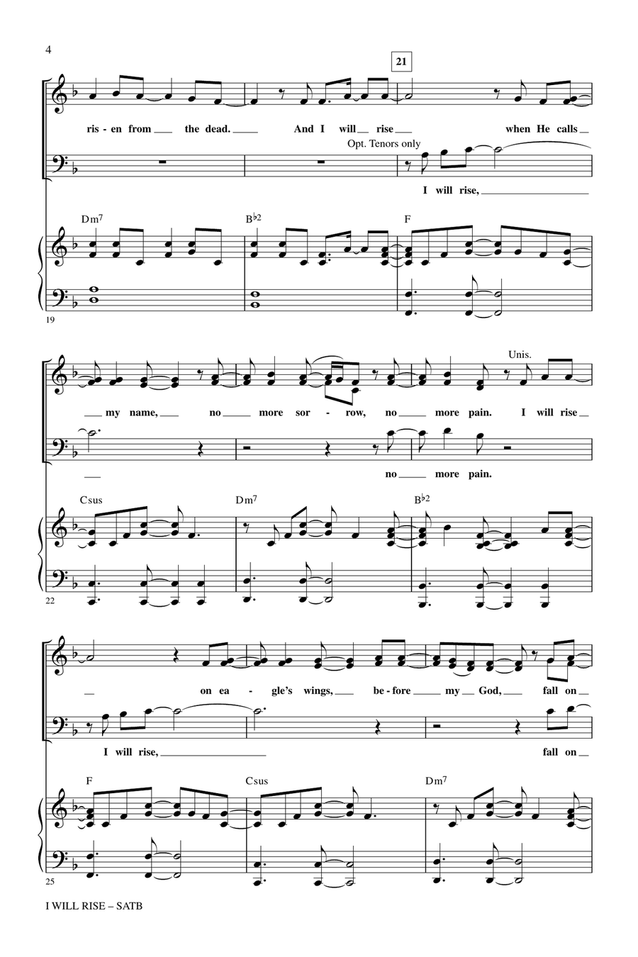I Will Rise 4-Part scores gallery preview page 3