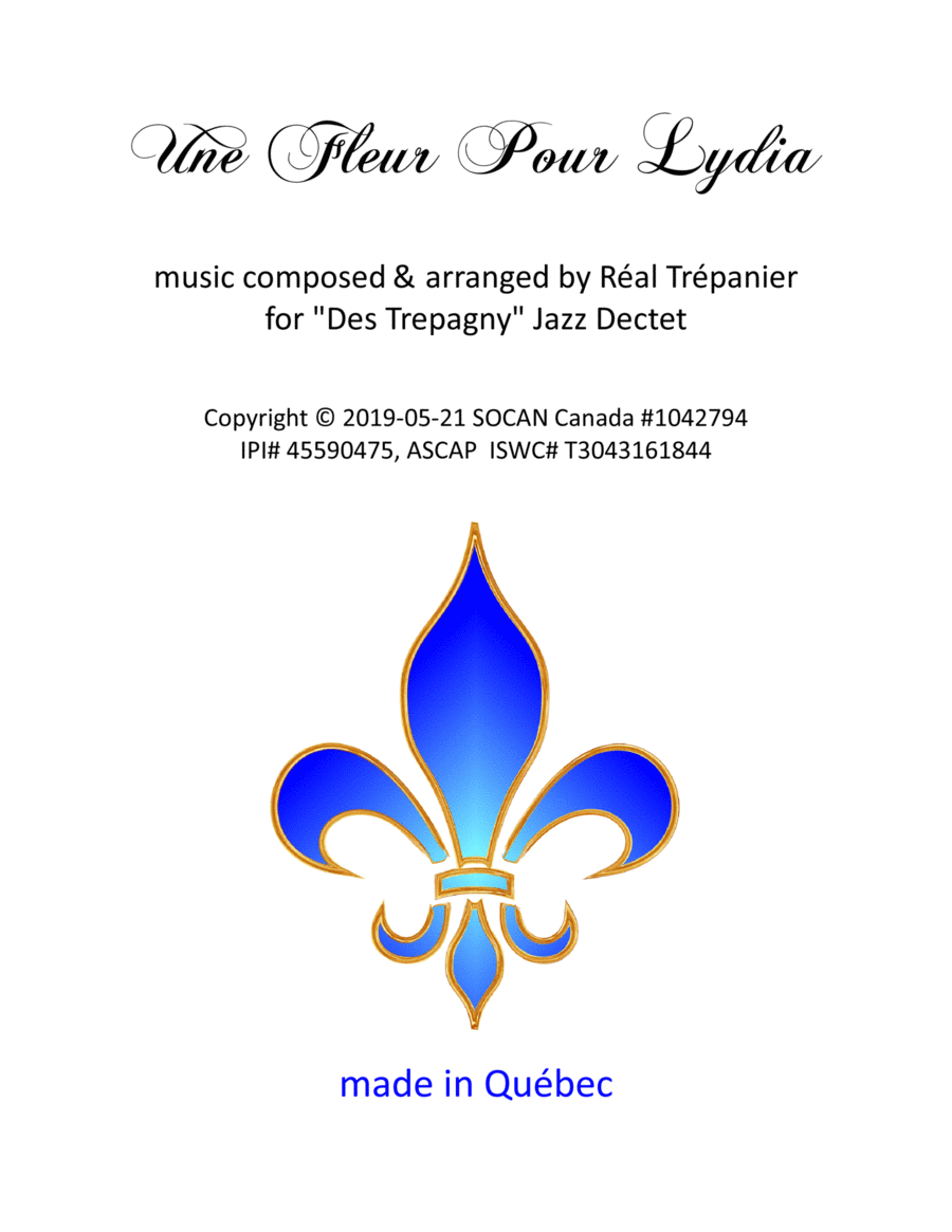 Une Fleur Pour Lydia Jazz Ensemble scores gallery preview page 1