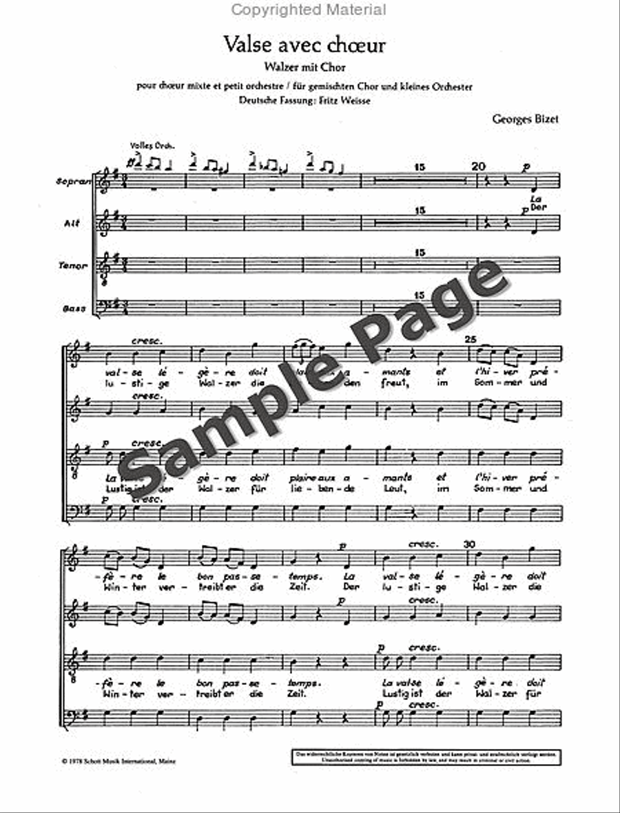 Waltz with Chorus 4-Part scores gallery preview page 3
