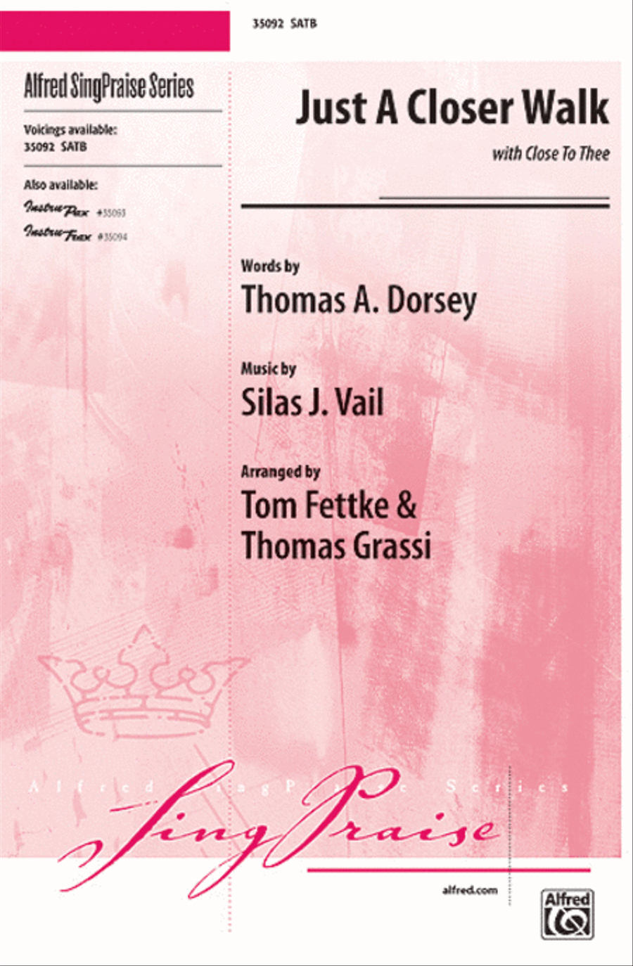 Just a Closer Walk 4-Part scores gallery preview page 1