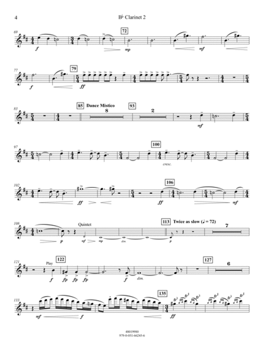 Suite from Mass (arr. Michael Sweeney) - Bb Clarinet 2