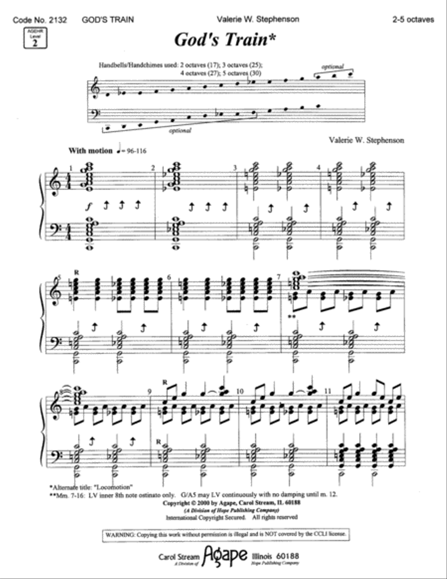 God's Train 5-Octaves scores gallery preview page 1
