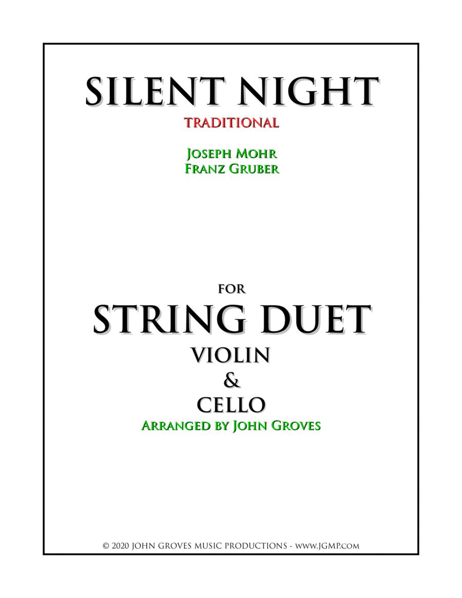 Silent Night - Violin & Cello Duet image number null