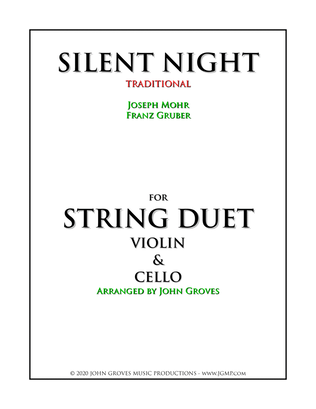 Book cover for Silent Night - Violin & Cello Duet