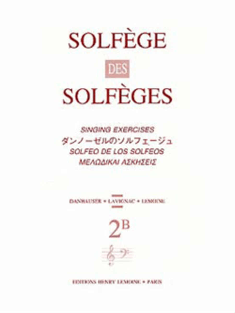 Solfege des Solfeges - Volume 2B avec accompagnement Score scores gallery preview page 1