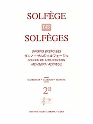 Book cover for Solfege des Solfeges - Volume 2B avec accompagnement