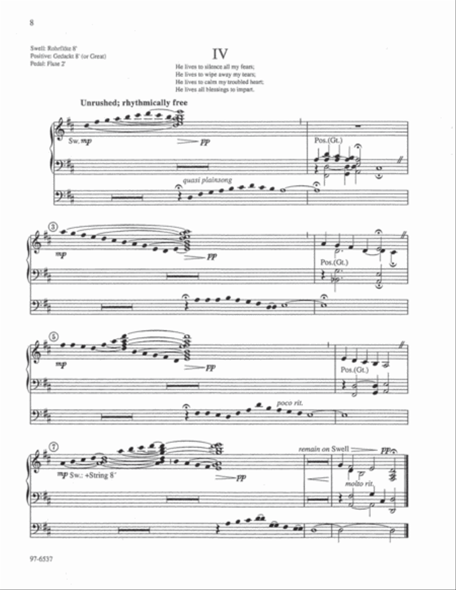 Partita on Duke Street (Rotermund) Organ scores gallery preview page 5