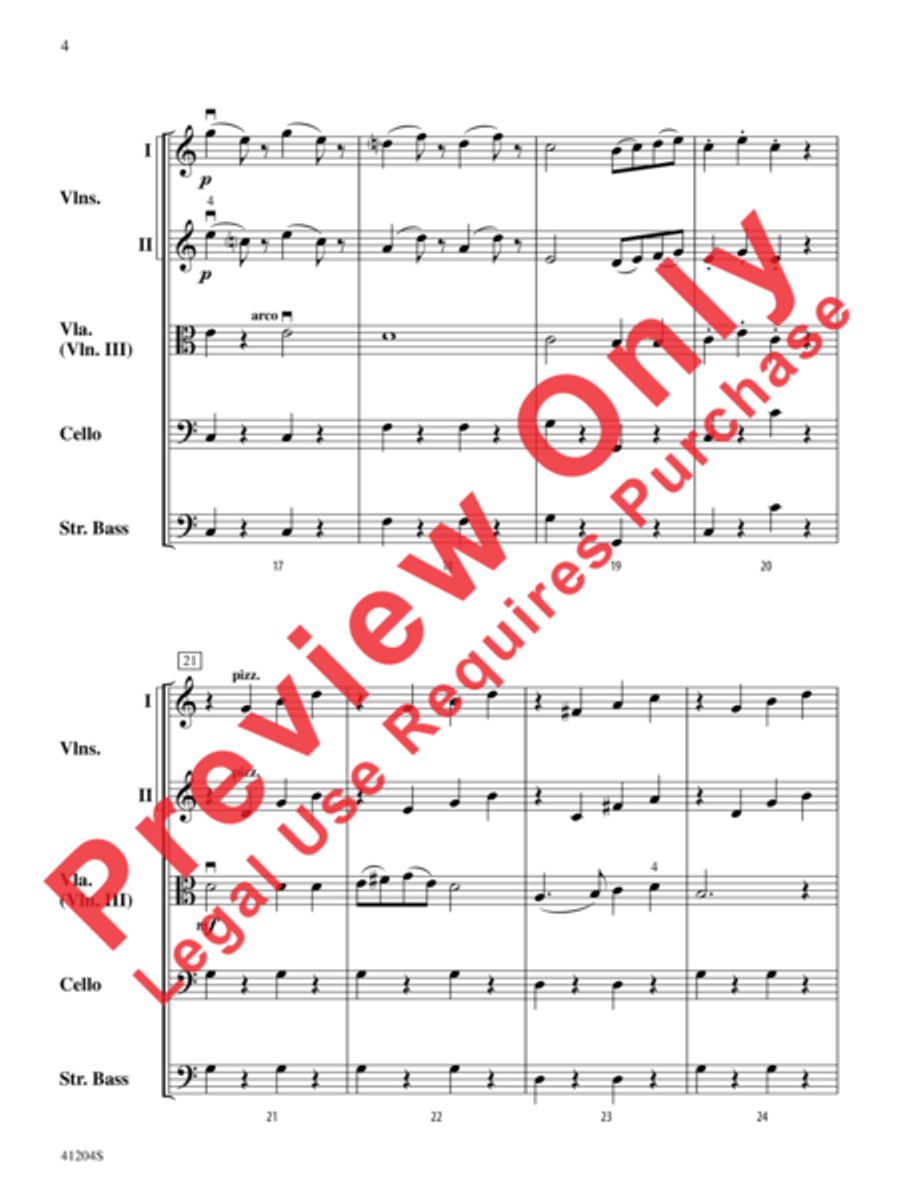 The Marriage of Figaro String Orchestra scores gallery preview page 5
