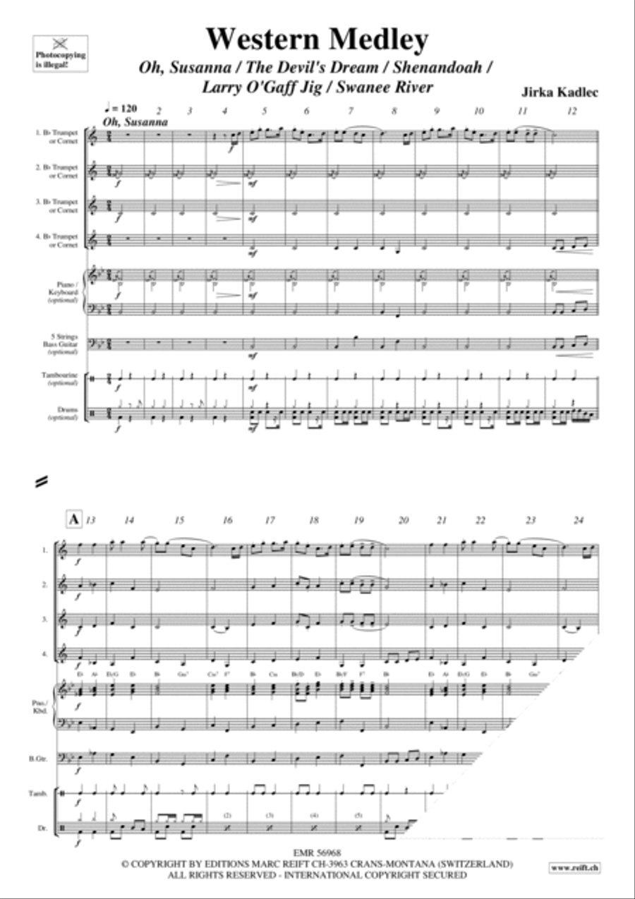 Western Medley Cornet scores gallery preview page 3