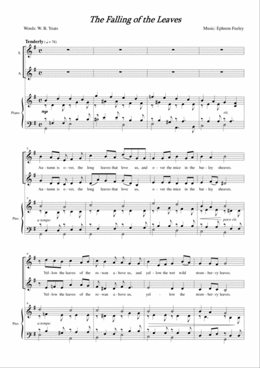 The Falling of the Leaves SA scores gallery preview page 2