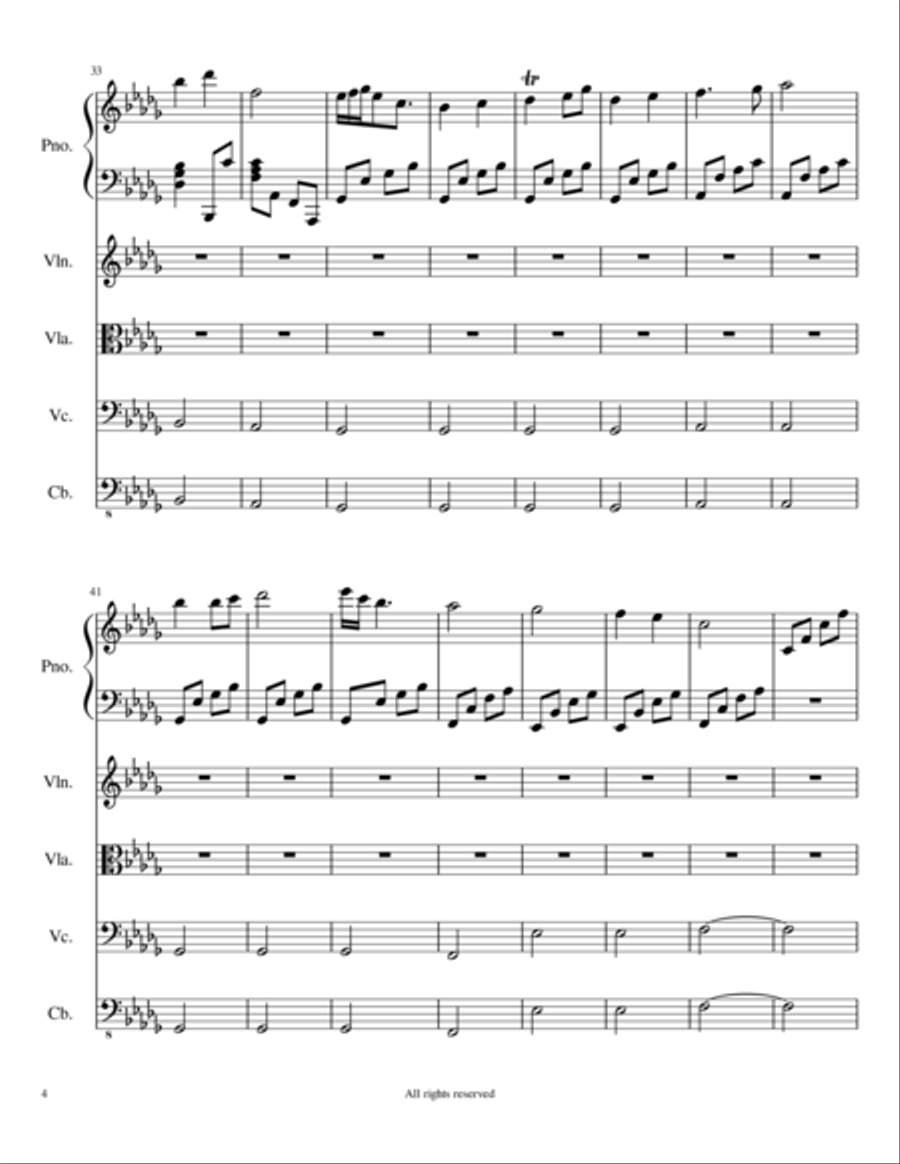 Nocturne #31 Nocturne #31 Piano Quintet scores gallery preview page 5