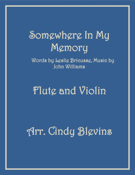 Somewhere In My Memory, for Flute and Violin image number null
