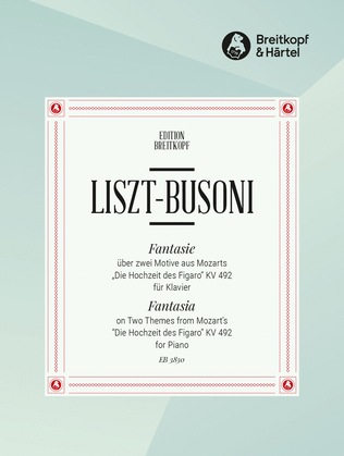 Book cover for Fantasia on 2 Themes from W.A. Mozart's "Le nozze de Figaro" K. 492