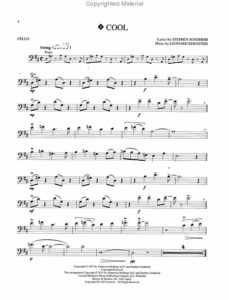 West Side Story for Cello