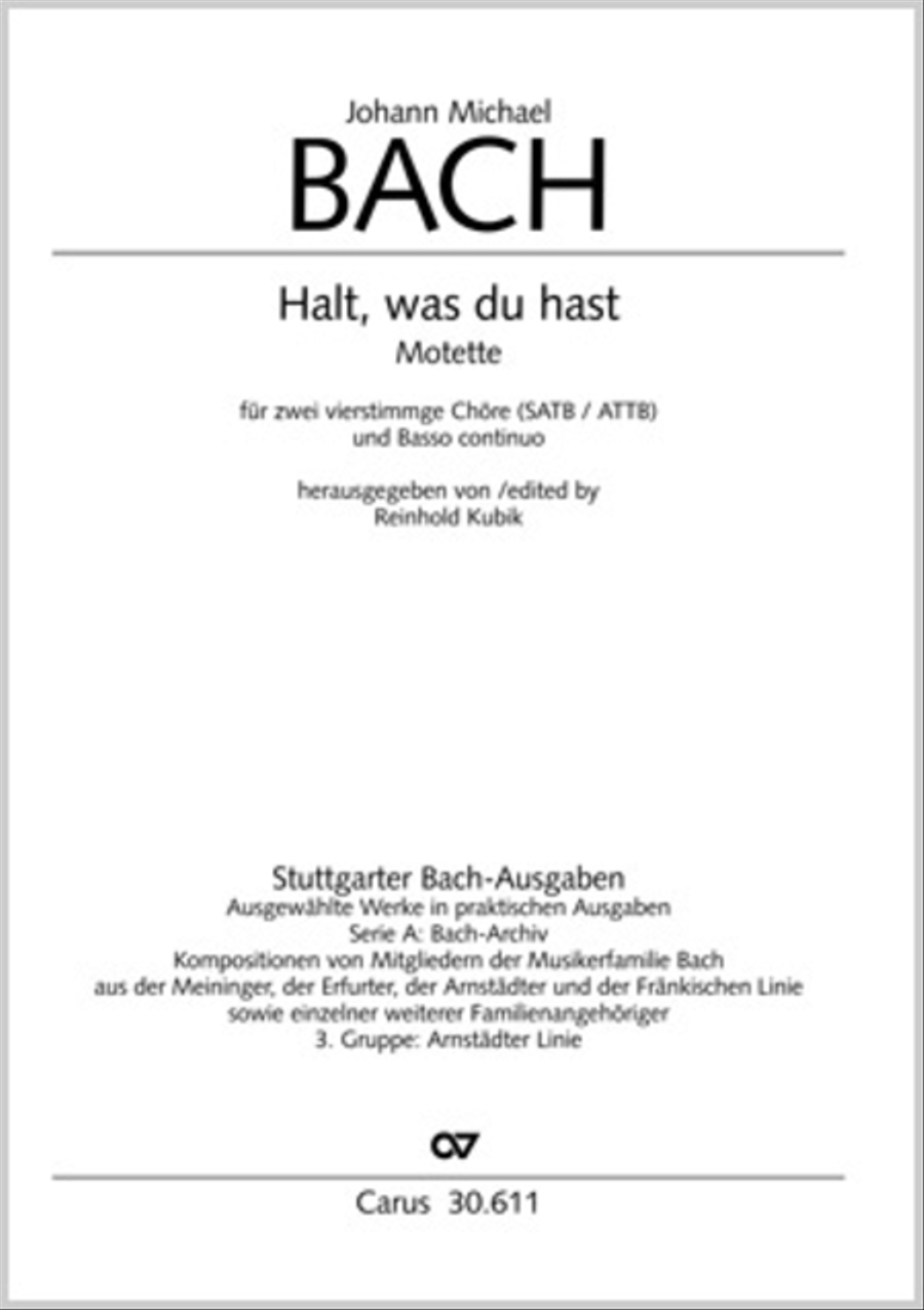 Keep what you have (Halt, was du hast) 4-Part scores gallery preview page 1