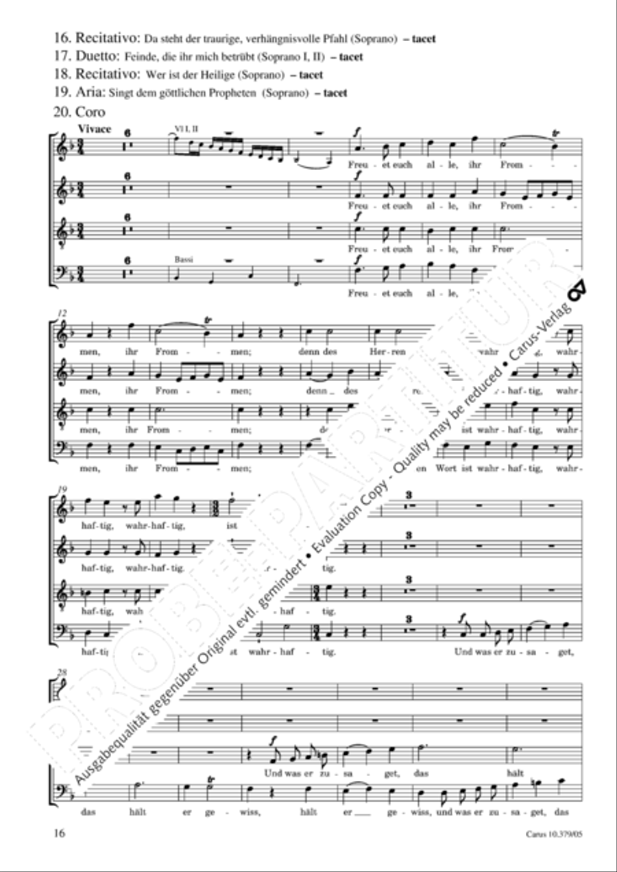 Der Tod Jesu 4-Part scores gallery preview page 17