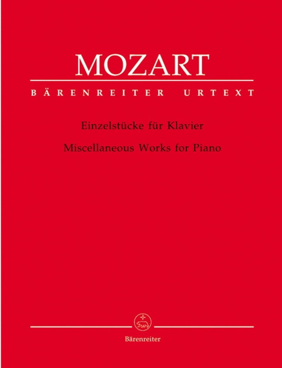 Mozart - Miscellaneous Works For Piano