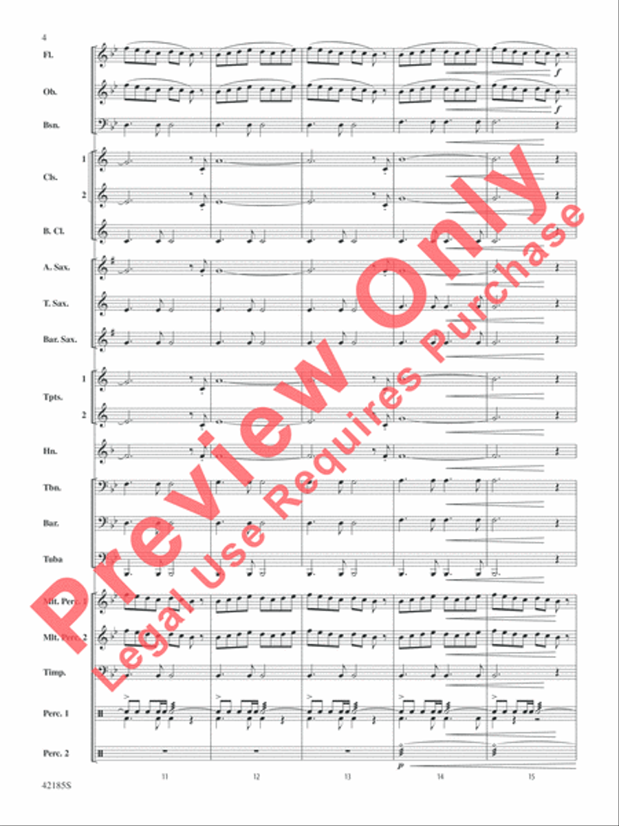 Man of Steel, Selections from Concert Band scores gallery preview page 5