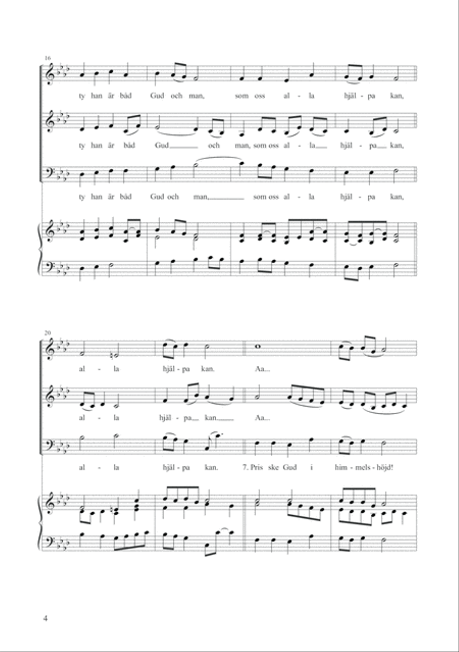 Världens Frälsare kom här 3-Part scores gallery preview page 4