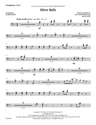 Book cover for Silver Bells (arr. Mark Hayes) - Trombone 1 & 2