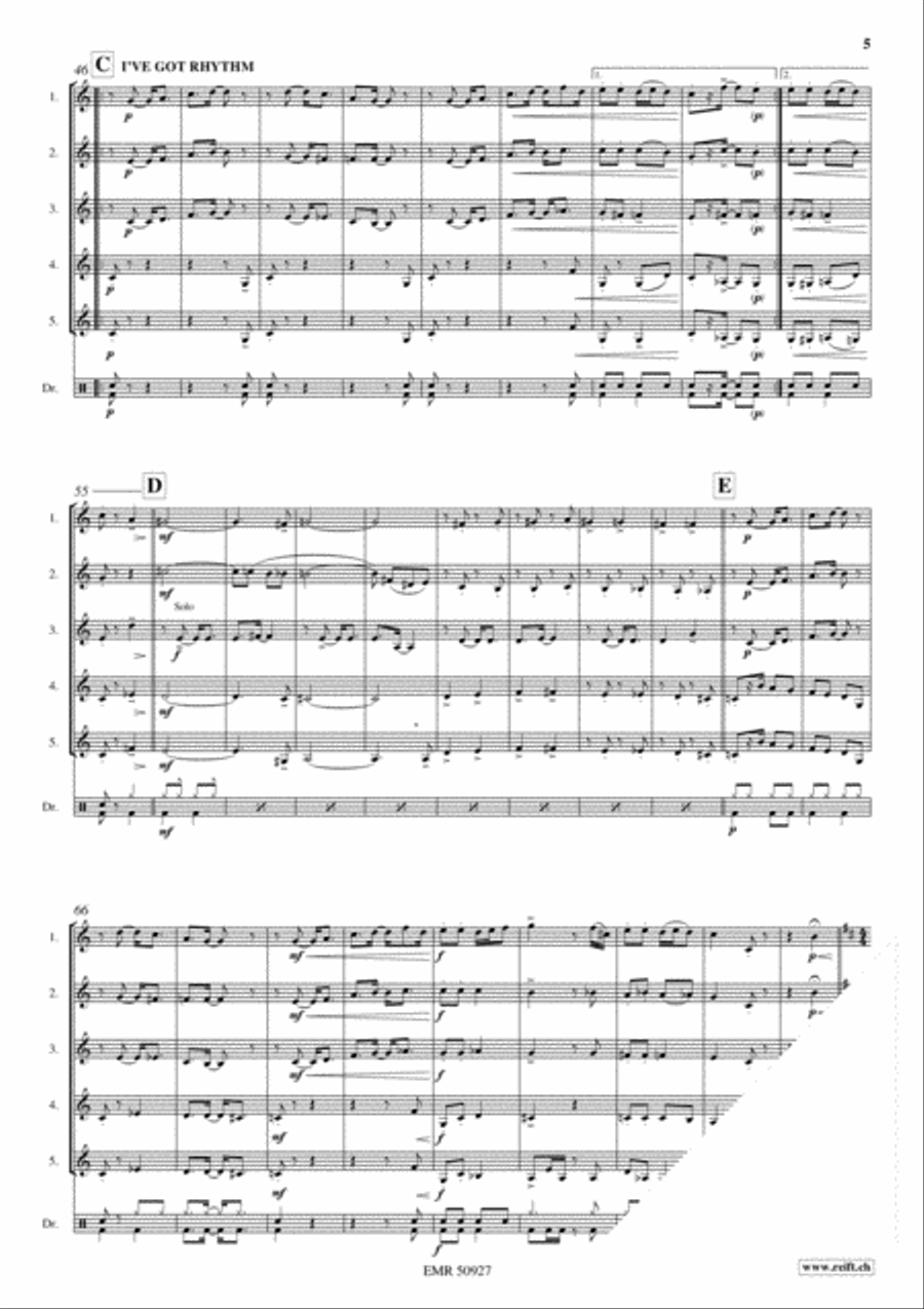 Wonderful Gershwin Wonderful Gershwin Cornet scores gallery preview page 4