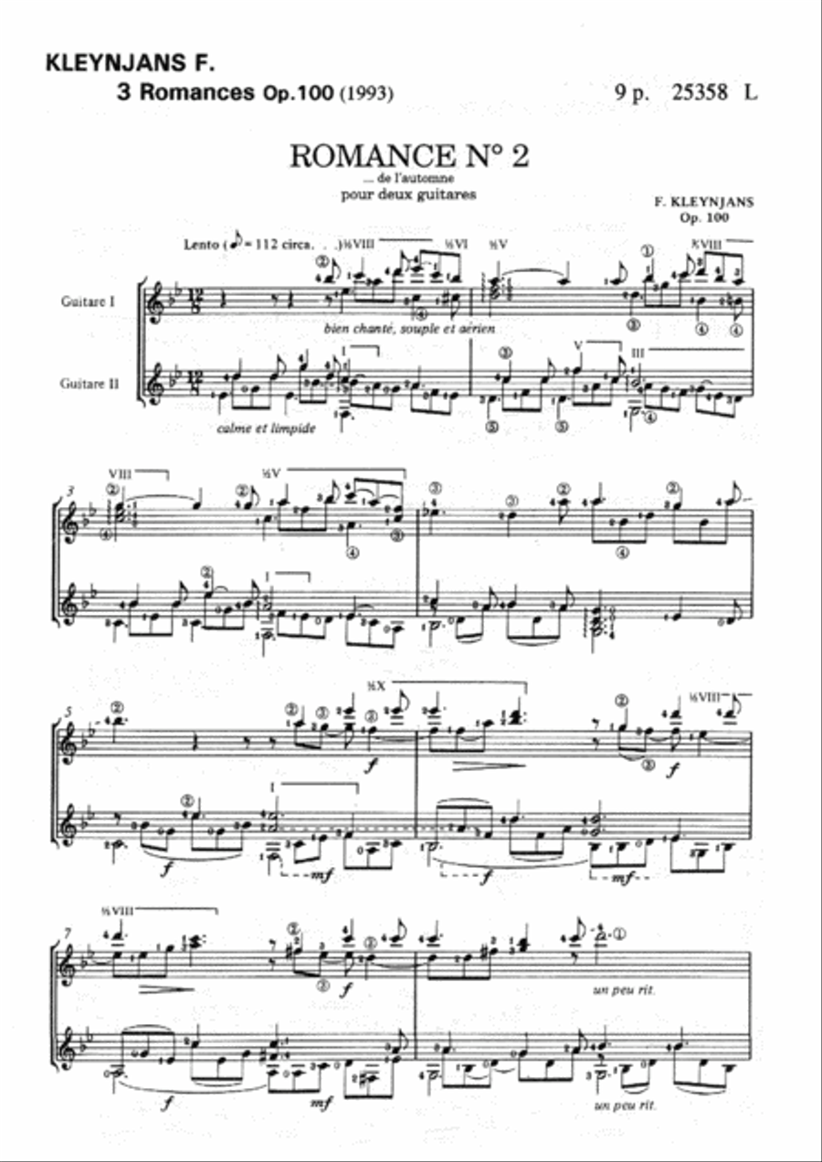 Romances (3) Romances (3) Acoustic Guitar scores gallery preview page 2