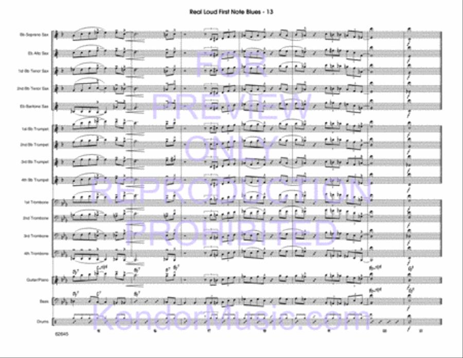Real Loud First Note Blues Choir scores gallery preview page 14