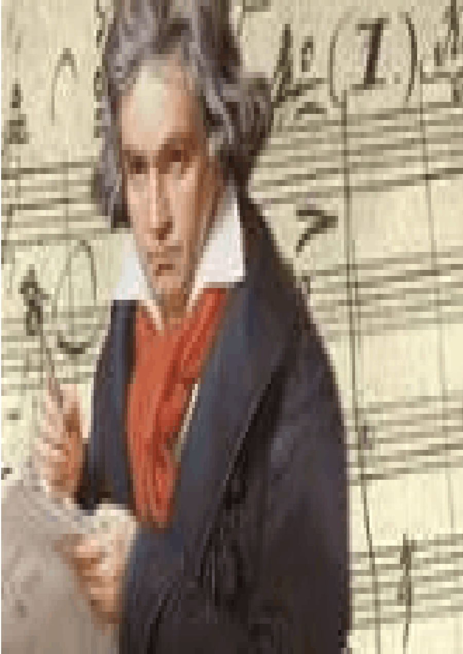 BEETHOVEN - Sonata Patética Nº 8 - III MOV. - Clarinet Quartet Clarinet Quartet scores gallery preview page 1