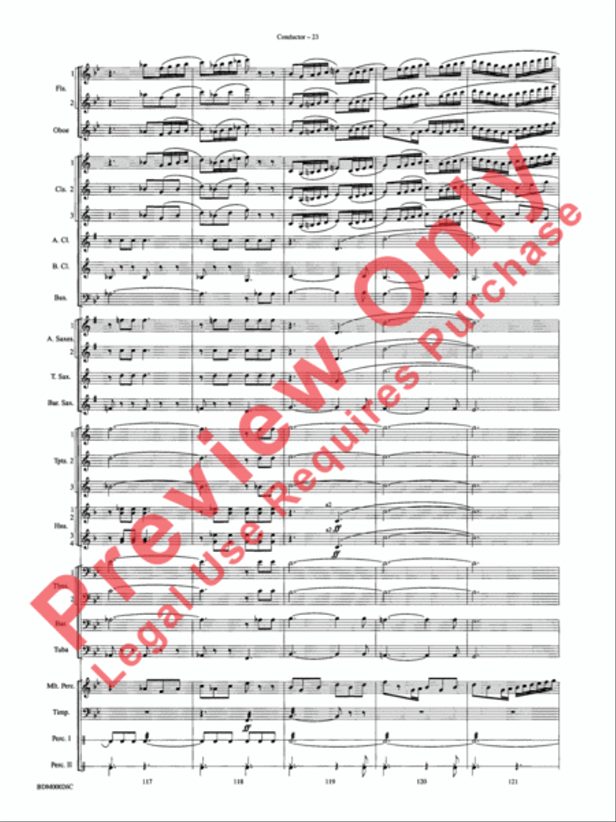 Wings and Shield Wings and Shield Concert Band scores gallery preview page 26