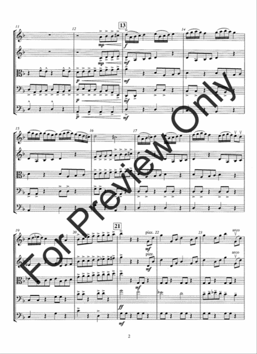 Riding the Dragon's Back (Score) String Orchestra scores gallery preview page 5