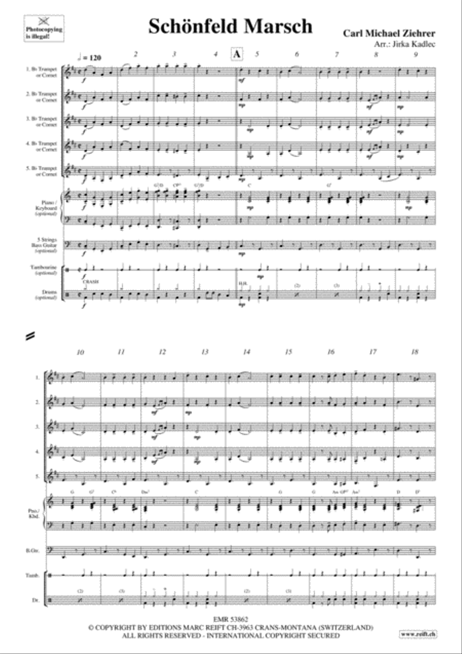 Schonfeld Marsch Schonfeld Marsch Cornet scores gallery preview page 3
